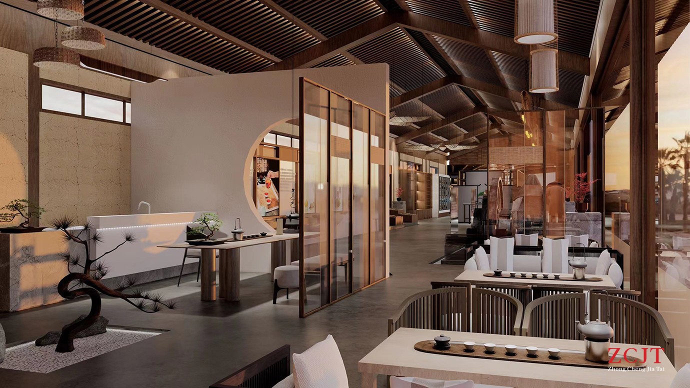 酒店茶室卡座空間