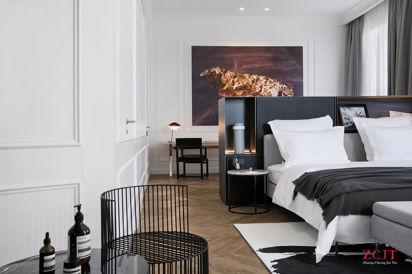 酒店客房睡眠區(qū)裝修