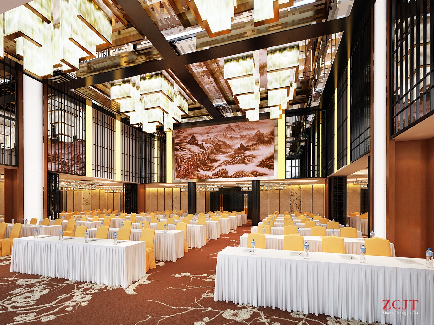 酒店會(huì)議頂部裝飾