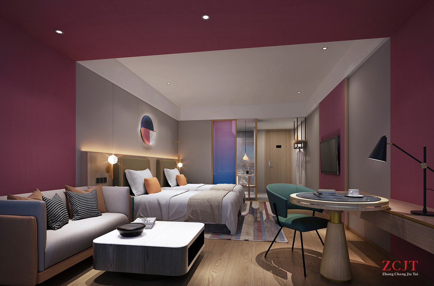 酒店客房裝修裝飾、客房色彩選擇