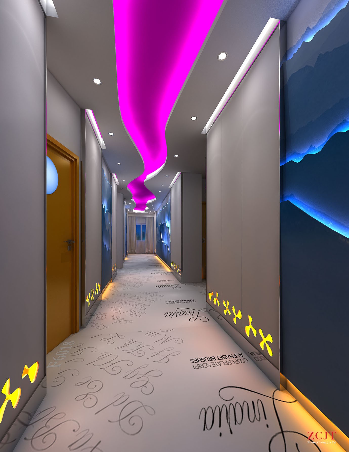 酒店走廊設計、情侶酒店