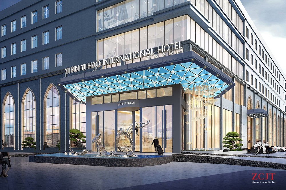 五星級酒店建筑外觀、酒店裝修設計