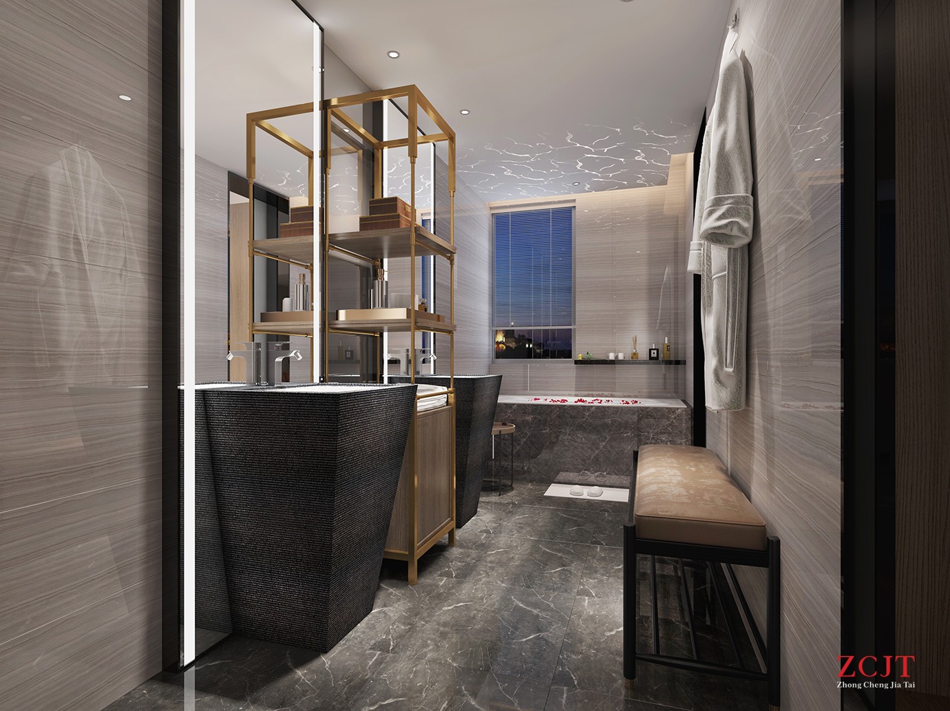 酒店淋浴間設計、室內裝修